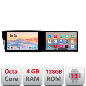 Navigáció Skoda Rapid Seat Toledo 2013+ Edotec 2 képernyő 8 magos 4+128 21.6 hüvelykes Incell android Wifi 5Ghz gps internet Kit-rapid v1