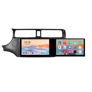 Navigáció Kia Rio 2011-2014 Kit-rio-11 Edotec 2 képernyő 8 magos 4+128 21.6 hüvelykes Incell android Wifi 5Ghz gps internet C