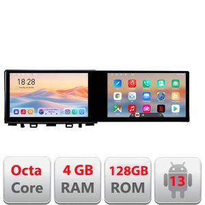 Navigáció Kia Stonic 2016-2020 Edotec 2 képernyő 8 magos 4+128 21.6 hüvelykes Incell android Wifi 5Ghz gps internet Kit-Stonic