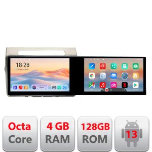 Navigáció Toyota Verso 2004-2009 Edotec 2 képernyő 8 magos 4+128 21.6 hüvelykes Incell android Wifi 5Ghz gps internet