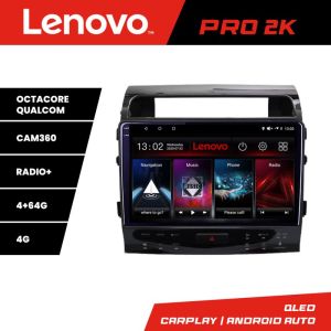 Navigáció Toyota Land Cruiser V8 L200 2009-2020 Lenovo Qled 2K Octa Core 4+64 360 DSP Carplay android autórádió gps internet készlet-381-type-b+PRO-2K-10-4+64