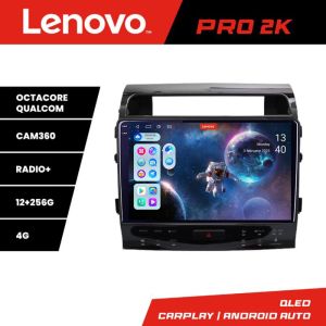 Navigáció Toyota Land Cruiser V8 L200 2009-2020 Lenovo Qled 2K Octa Core 12+256 360 DSP ADAS Carplay android auto rádió internet készlet-381-type-b+PRO-2K-10-12+256