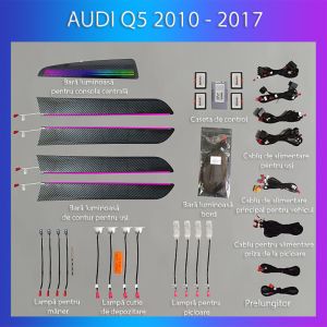 Lumini ambientale  Audi Q5 2010-2017 set complet control telefon sau sistem original