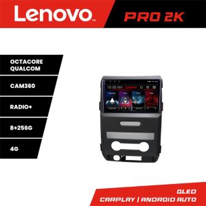 Navigáció Ford F150 2008-2014 Lenovo 8 magos QLED 2K 8+256 360 Android Waze USB Internet Navigáció Youtube Rádió