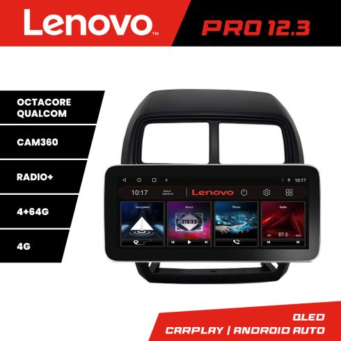 Navigáció Mitsubishi ASX 2017-2021 facelift modell Lenovo PRO 4+64 12.3 hüvelykes qled android 4G DSP gps internet Kit-026-facelift v1