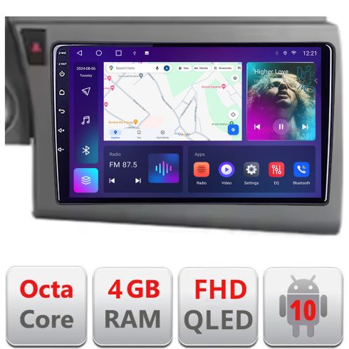 Audi A6 C6 2004-2010 navigáció, dedikált Android QLED octa core 4+64 4G DSP FHD carplay, android autórádió, gps, internet, Android kit-a6-c6+EDT-E309v3