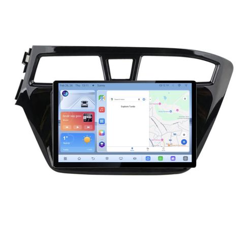Navigatie  Hyundai i20 2015-2018 Edotec 4+64 1K 13 inch qled android 4G DSP gps internet  Kit-517