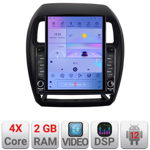 Navigáció Peugeot 4008 2012-2018 Android rádió gps internet négymagos 2+32 függőleges képernyő 9.7" Kit-026-facelift+EDT-E708 v1