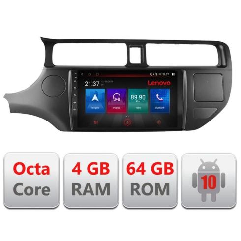 Navigatie Kia Rio 2012- E-204 Octa Core cu Android Radio Bluetooth Internet GPS WIFI DSP 4+64GB 4G v1 RESIGILAT