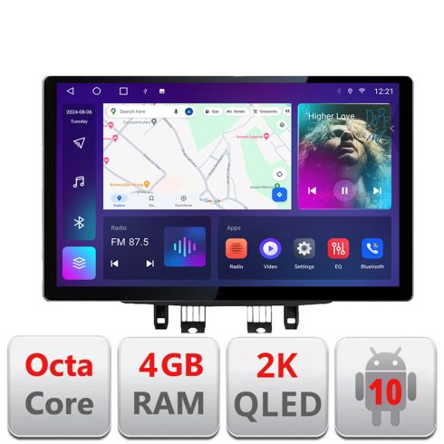 Dedikált navigáció Mazda CX-3 Mazda 2 2014-2020 Edonav képernyő 13" 2K 4+32 Android Waze USB navigáció 4G 360 Toslink Youtube Rad