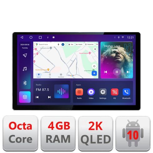 Intelligens, dedikált navigáció 2005-2010 N-SMART05 Edonav képernyő 13" 2K 4+32 Android Waze USB navigáció 4G 360 Toslink Youtube Rádió
