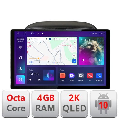 Dedikált navigáció Mitsubishi Space Star Mirage Attrage 2012- Edonav képernyő 13" 2K 4+32 Android Waze USB navigáció 4G 360 Tosli