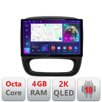 Navigatie dedicata Renault Trafic 2014-2017 N-rt09 Edonav ecran 13" 2K 4+32 Android Waze USB Navigatie 4G 360 Toslink Youtube V1