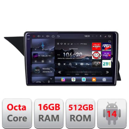 Navigatie Mercedes GLK 2012-2015 NTG4.5 Edotec Kit-GLK 8 core QLED 2K 16+512GB 360 Android Waze USB Navigatie Internet Youtube Radio