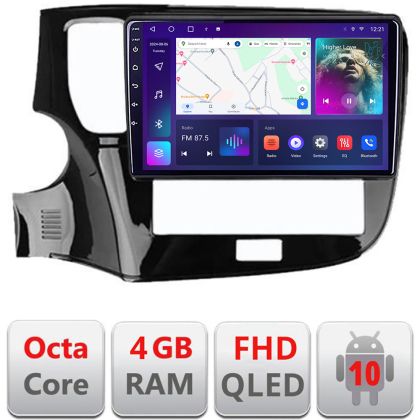 Navigatie Mitsubishi Oultander 2020- B-1230-20 Android Ecran QLED octa core 4+64 carplay android auto kit-1230-20+EDT-E310V3
