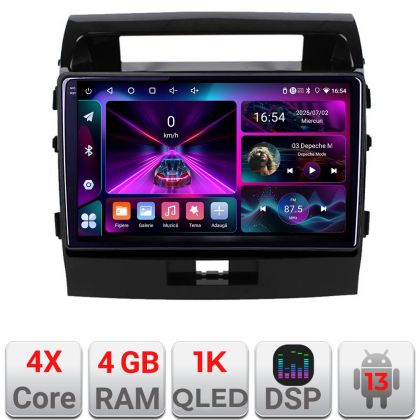 Navigatie Toyota LandCruiser 2008-2015 A-381 4+64 InCell Display 1K Android Waze USBNavigatie Internet Youtube Radio V1