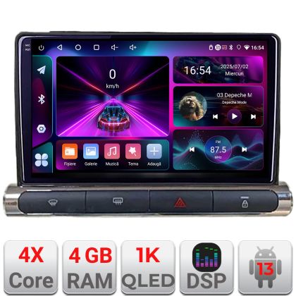 Navigatie Citroen C3 2017-2024 ecran color de fabrica dedicata Android radio gps internet 4+64 Incell display Qled Rockchip Kit-+EDT-E209-RK