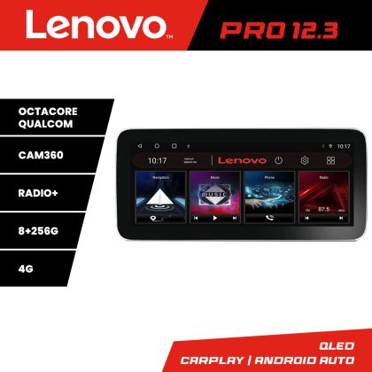 Navigatie Fiat Tipo 2020- Lenovo PRO 8+256 12.3 inch qled android 4G DSP gps internet  Kit-tipo2022