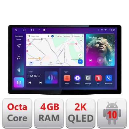 Navigatie Hyundai IX45 Santa Fe 2013-2015 Qled 2K Octa Core 4+64 LTE 4G DSP Wifi 5Ghz android auto carplay radio gps internet EDT-E413-2K