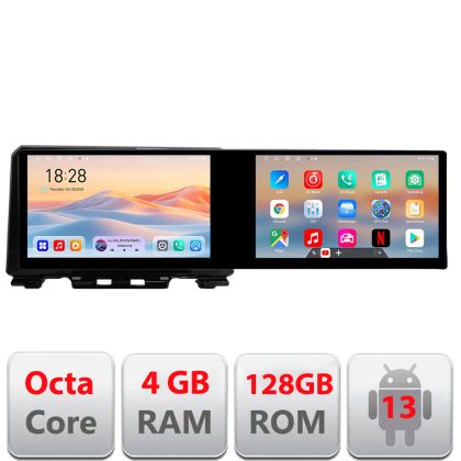 Navigatie Suzuki Jimny 2018- Kit-JIMNY Edotec 2 ecrane  8 core 4+128 21.6 inch Incell android Wifi 5Ghz gps internet