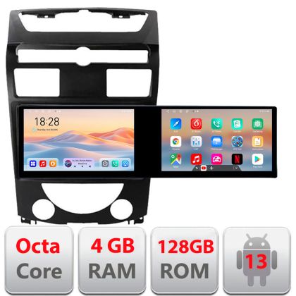 Navigatie Ssang Yong Rexton 2006-2013 Kit- rexton07 Edotec 2 ecrane  8 core 4+128 21.6 inch Incell android Wifi 5Ghz gps internet