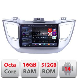 Navigatie Hyundai Tucson 2015-2019 Edotec Kit-546 8 core QLED 2K 16+512GB 360 Android Waze USB Navigatie Internet Youtube Radio