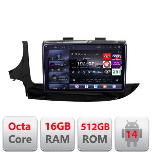 Navigatie Opel Mokka 2016- Edotec Kit-MOKKA2 8 core QLED 2K 16+512GB 360 Android Waze USB Navigatie Internet Youtube Radio