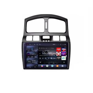 Navigatie Hyundai Santa Fe 2000-2006 Android radio gps internet 8 core QLED 2K 16+512GB 360 Edotec