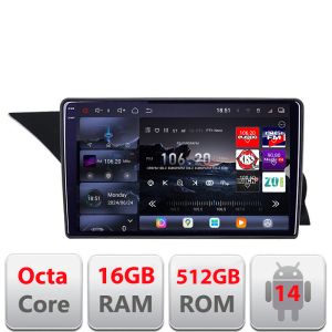 Navigatie Mercedes GLK NTG4 2008-2012 Edotec Kit-glk-ntg4 8 core QLED 2K 16+512GB 360 Android Waze USB Navigatie Internet Youtube