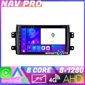 Navigatie Suzuki SX4 2006 2013 KIT 124 EDOTEC-LITE Android Ecran 720P Octa Core 8 128 Carplay