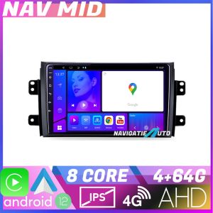 Navigatie Suzuki SX4 2006 2013 KIT 124 EDOTEC-LITE Android Ecran 720P Octa Core 4 64 Carplay