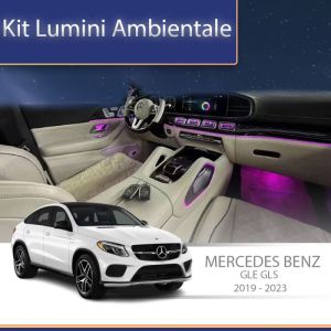 Lumini ambientale Mercedes GLE W167 GLS X167 2019 - 2023  set complet control telefon sau sistem original