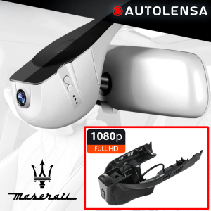 Unitate fără ramă Cameră DVR Maserati Levante/Quattroporte/Ghibli, cameră față 1080p Autolensa, Model 24/7 Negru MSLD02 