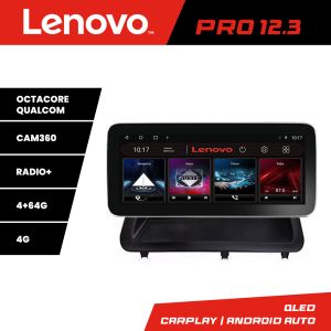 Navigatie Lexus CT 2011-2018 varianta cu ecran de fabrica Lenovo Qled 12.3 inch Octa Core 4+64 360 DSP ADAS carplay android auto radio internet KIT-ct-high+PRO-12.3-4+64