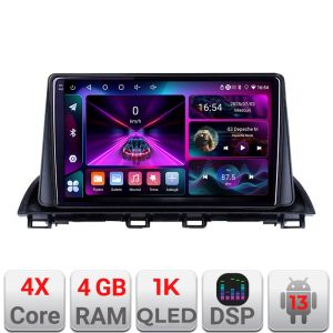Navigatie Mazda 3 2014-2019 A-463  4+64 InCell Display 1K Android Waze USB Navigatie Internet Youtube Radio
