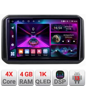 Navigatie Suzuki Ignis 2016- A-IGNIS16  4+64 InCell Display 1K Android Waze USB Navigatie Internet Youtube Radio