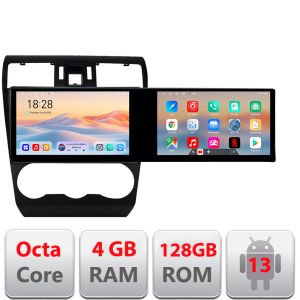 Navigatie Subaru Subaru Forester Impreza XV 2013 2013 Kit-062 Edotec 2 ecrane  8 core 4+128 21.6 inch Incell android Wifi 5Ghz gps internet et G