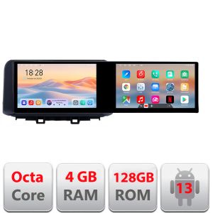 Navigatie Hyndai Kona Kit-1058 Edotec 2 ecrane  8 core 4+128 21.6 inch Incell android Wifi 5Ghz gps internet