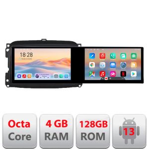 Navigatie Fiat 500L 2012-2017 Kit-500L Edotec 2 ecrane  8 core 4+128 21.6 inch Incell android Wifi 5Ghz gps internet  C