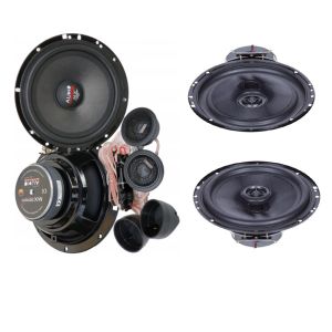 Pachet 2 Difuzoare Audio System MX 165 EVO + 2 Difuzoare Coaxiale MXC 165 EVO si accesorii instalare