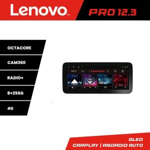 Navigatie Ssangyong Rexton 2019- Lenovo PRO 8+256 12.3 inch qled android 4G DSP gps internet  Kit-REXTON