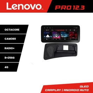 Navigatie Volvo S80 2006-2011 Lenovo PRO 8+256 12.3 inch qled android 4G DSP gps internet  8Core