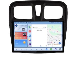Navigatie dedicata Dacia Sandero 2012-2020 var B Edonav ecran 13" 1K 4+64 Android Waze USB Navigatie 4G 360 Toslink Youtube Ra